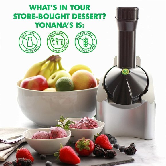 Yonanas Classic Original Healthy Dessert Fruit Soft Serve Maker 200-Watt Silver - Picture 6 of 6